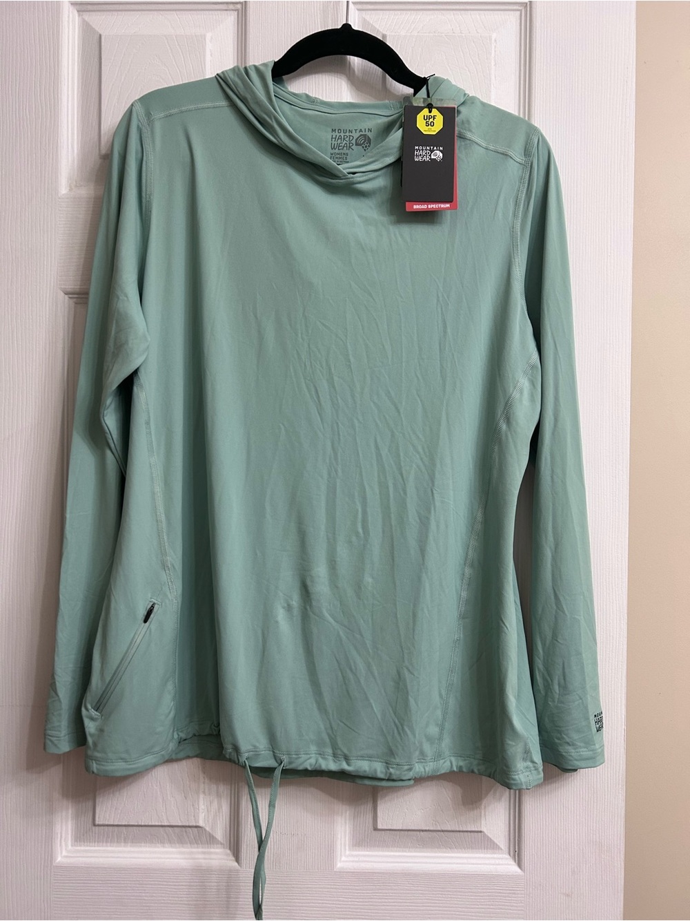Mountain Hardwear Women's Hooded Long-Sleeve Sun Shirt — Sage UPF 50+